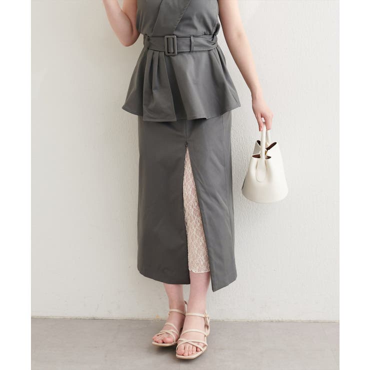 【natural couture】＜mizumami＞スリットレーススカート | NICE CLAUP / OLIVE des OLIVE　OUTLET | 詳細画像31 