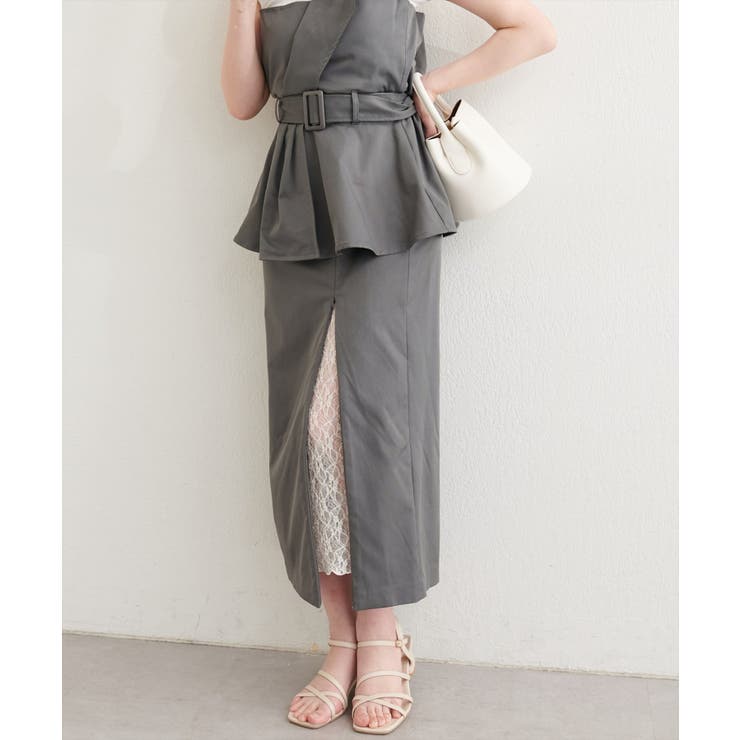 【natural couture】＜mizumami＞スリットレーススカート | NICE CLAUP / OLIVE des OLIVE　OUTLET | 詳細画像33 
