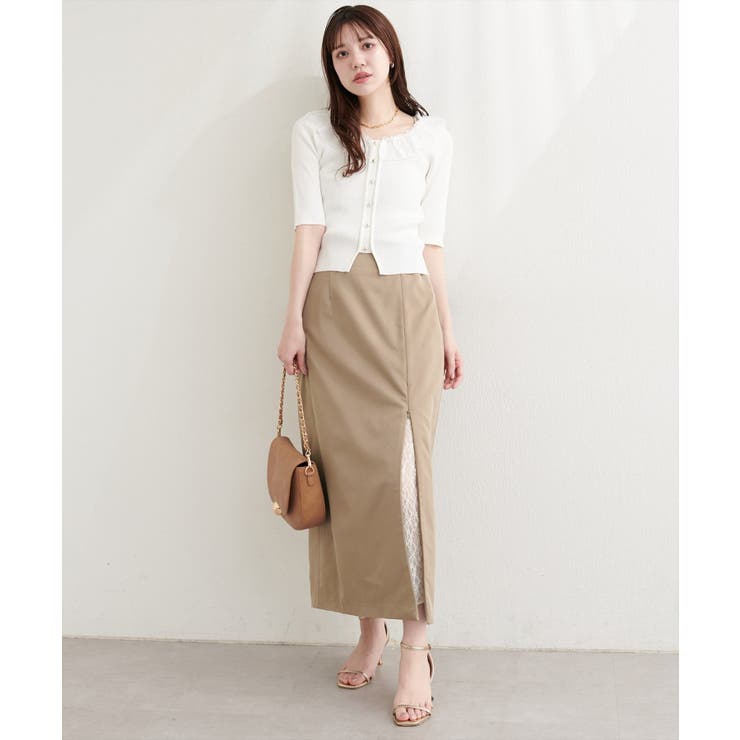 【natural couture】＜mizumami＞スリットレーススカート | NICE CLAUP / OLIVE des OLIVE　OUTLET | 詳細画像36 