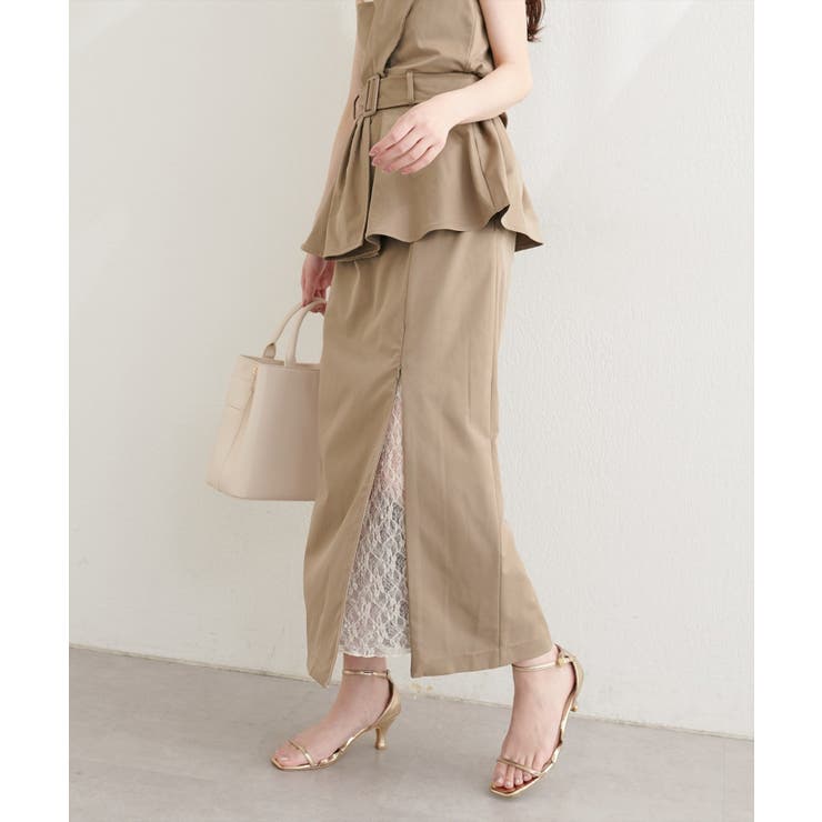 【natural couture】＜mizumami＞スリットレーススカート | NICE CLAUP / OLIVE des OLIVE　OUTLET | 詳細画像37 
