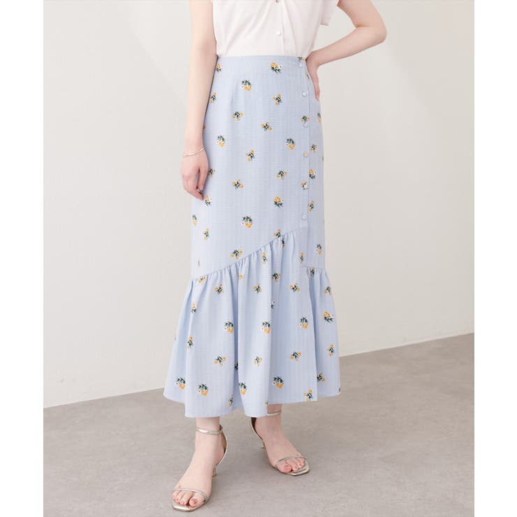 【natural couture】フロントボタンマーメイドスカート | NICE CLAUP / OLIVE des OLIVE　OUTLET | 詳細画像8 
