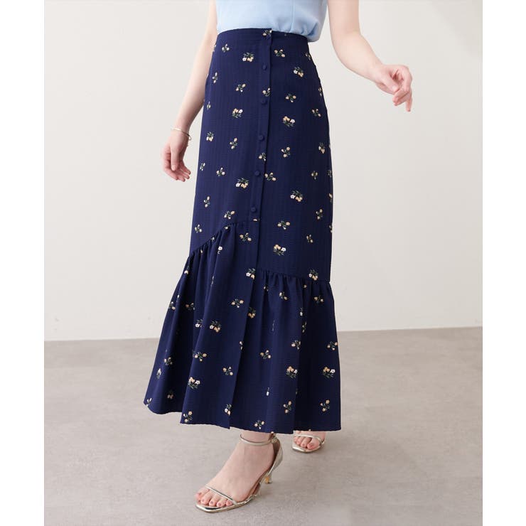 【natural couture】フロントボタンマーメイドスカート | NICE CLAUP / OLIVE des OLIVE　OUTLET | 詳細画像11 