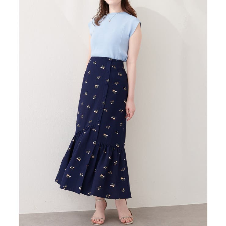 【natural couture】フロントボタンマーメイドスカート | NICE CLAUP / OLIVE des OLIVE　OUTLET | 詳細画像14 