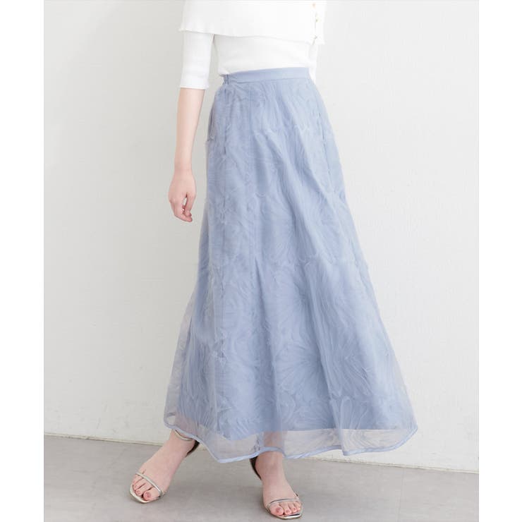 【natural couture】フラワーチュールスカート | NICE CLAUP / OLIVE des OLIVE　OUTLET | 詳細画像19 