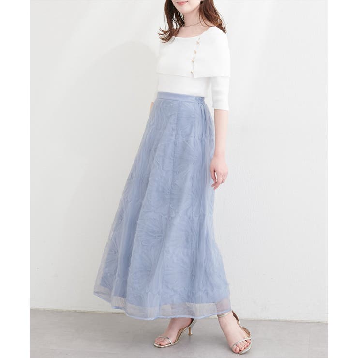 【natural couture】フラワーチュールスカート | NICE CLAUP / OLIVE des OLIVE　OUTLET | 詳細画像22 