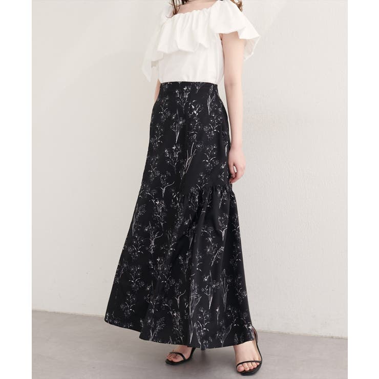 【natural couture】フラワーマーメイドギャザースカート | NICE CLAUP / OLIVE des OLIVE　OUTLET | 詳細画像9 
