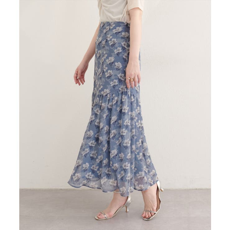 【natural couture】フラワーマーメイドギャザースカート | NICE CLAUP / OLIVE des OLIVE　OUTLET | 詳細画像22 