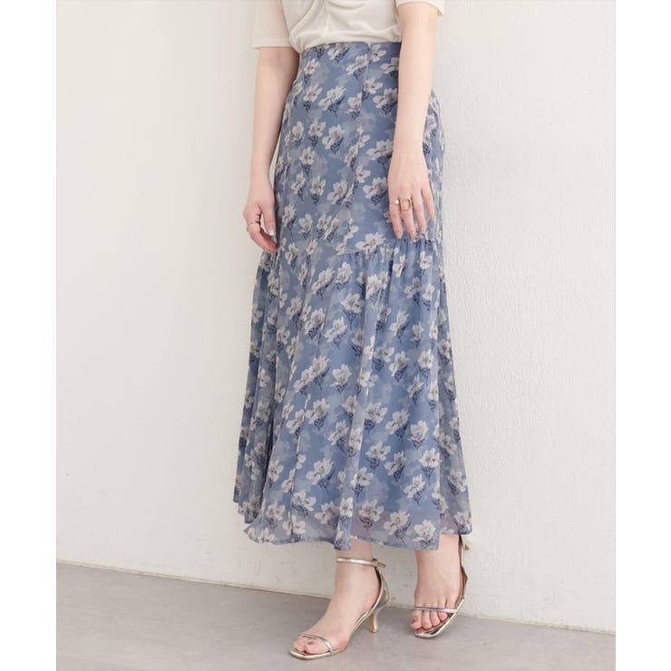 【natural couture】フラワーマーメイドギャザースカート | NICE CLAUP / OLIVE des OLIVE　OUTLET | 詳細画像23 
