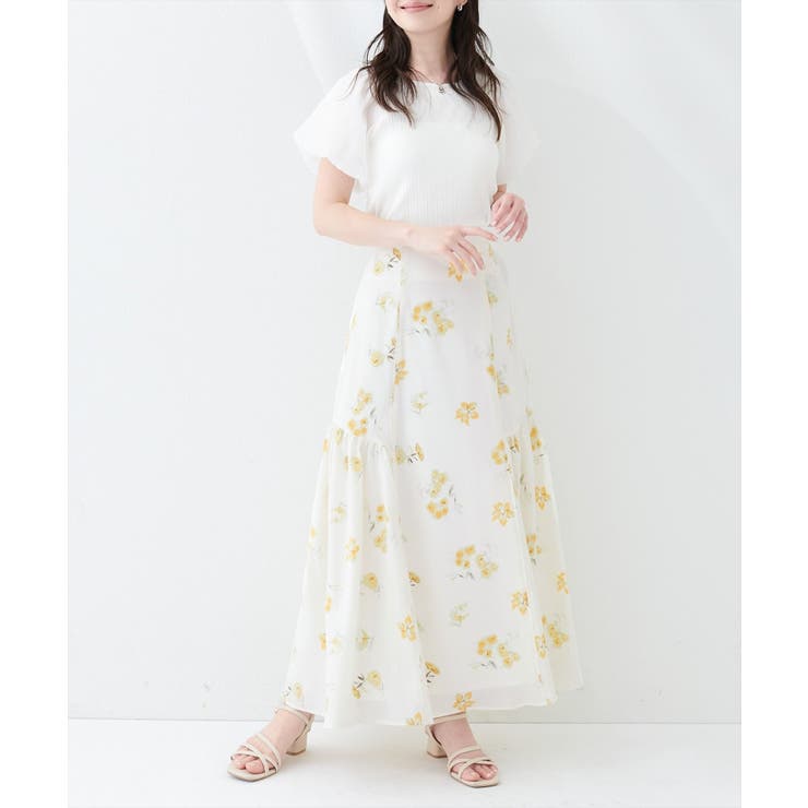 【natural couture】フラワーマーメイドギャザースカート | NICE CLAUP / OLIVE des OLIVE　OUTLET | 詳細画像25 