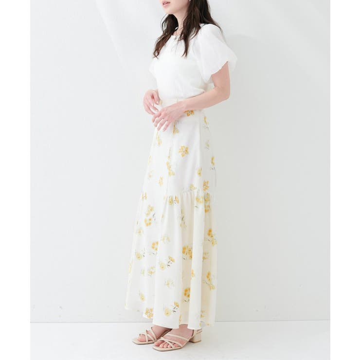 【natural couture】フラワーマーメイドギャザースカート | NICE CLAUP / OLIVE des OLIVE　OUTLET | 詳細画像26 