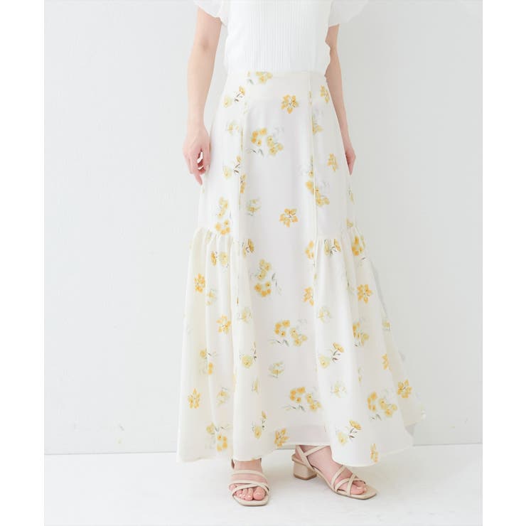 【natural couture】フラワーマーメイドギャザースカート | NICE CLAUP / OLIVE des OLIVE　OUTLET | 詳細画像29 