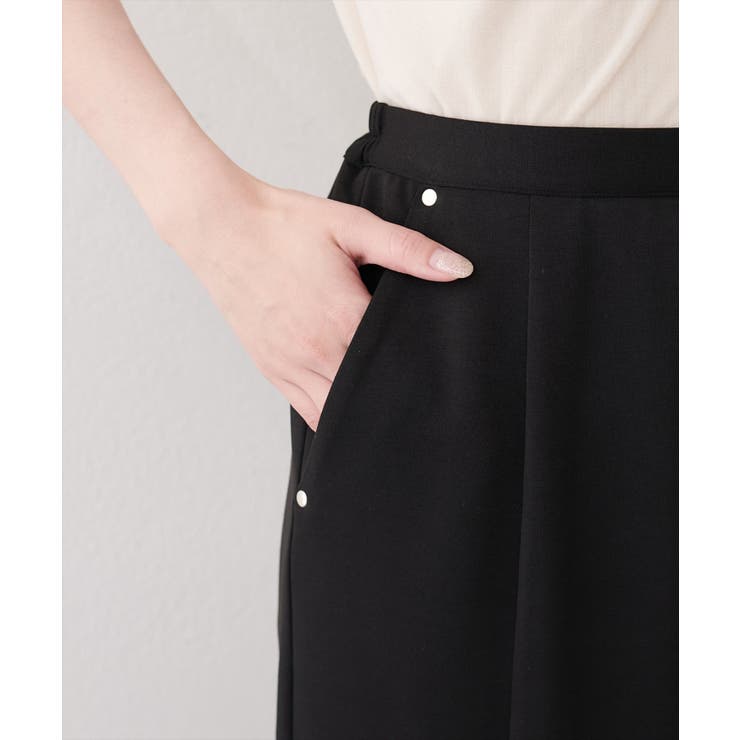 【natural couture】きれいめポンチサイドスリットタイトスカート | NICE CLAUP / OLIVE des OLIVE　OUTLET | 詳細画像17 