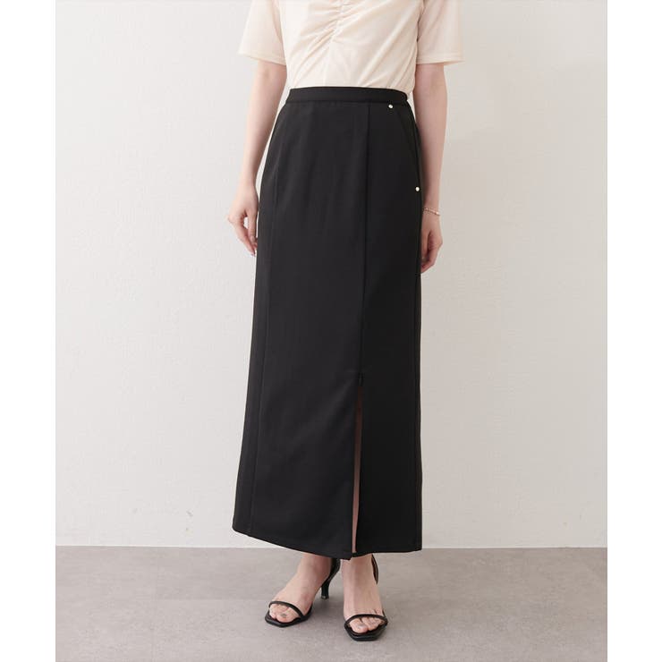 【natural couture】きれいめポンチサイドスリットタイトスカート | NICE CLAUP / OLIVE des OLIVE　OUTLET | 詳細画像9 