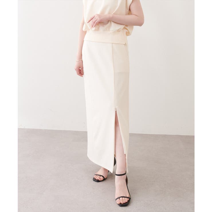 オフ | 【natural couture】きれいめポンチサイドスリットタイトスカート | NICE CLAUP / OLIVE des OLIVE　OUTLET