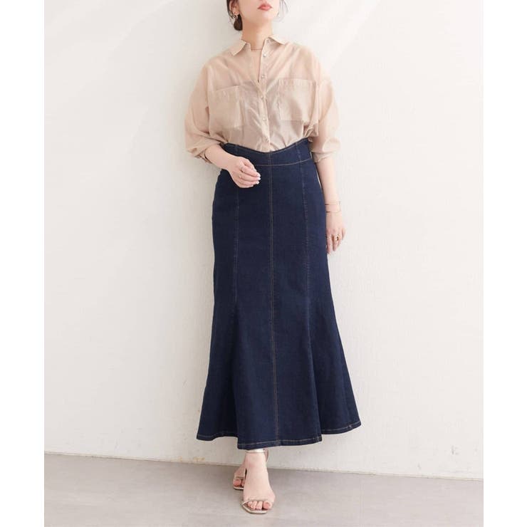 【natural couture】ハートウエストマーメイドデニムスカート | NICE CLAUP / OLIVE des OLIVE　OUTLET | 詳細画像11 