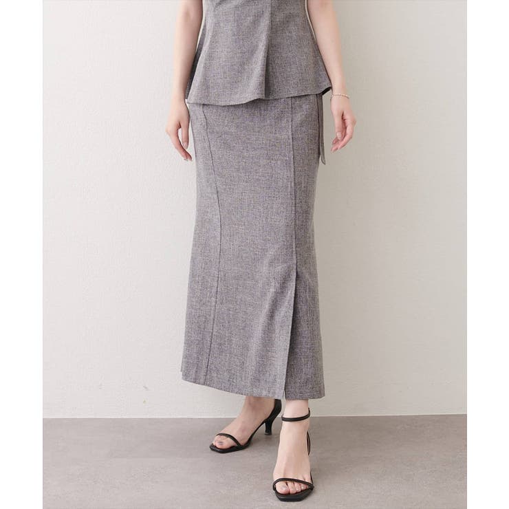 【natural couture】ラップ風タイトスカート | NICE CLAUP / OLIVE des OLIVE　OUTLET | 詳細画像2 