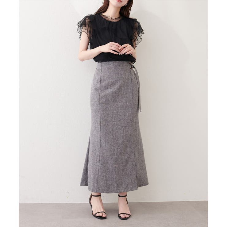 【natural couture】ラップ風タイトスカート | NICE CLAUP / OLIVE des OLIVE　OUTLET | 詳細画像4 