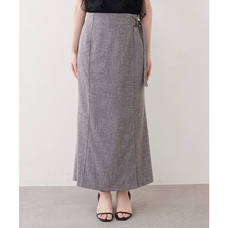 【natural couture】ラップ風タイトスカート | NICE CLAUP / OLIVE des OLIVE　OUTLET | 詳細画像8 