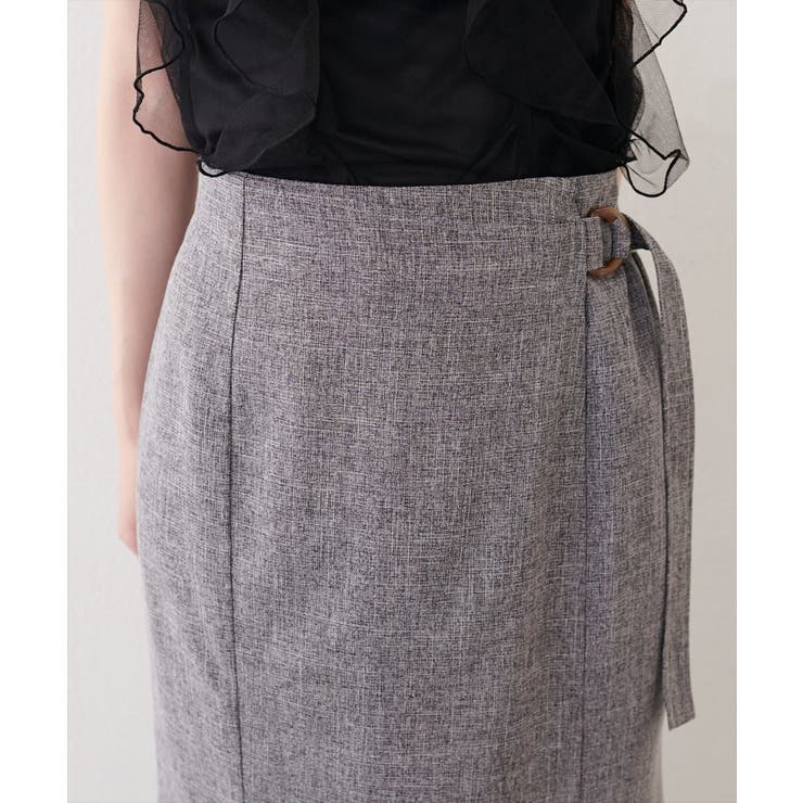 【natural couture】ラップ風タイトスカート | NICE CLAUP / OLIVE des OLIVE　OUTLET | 詳細画像11 