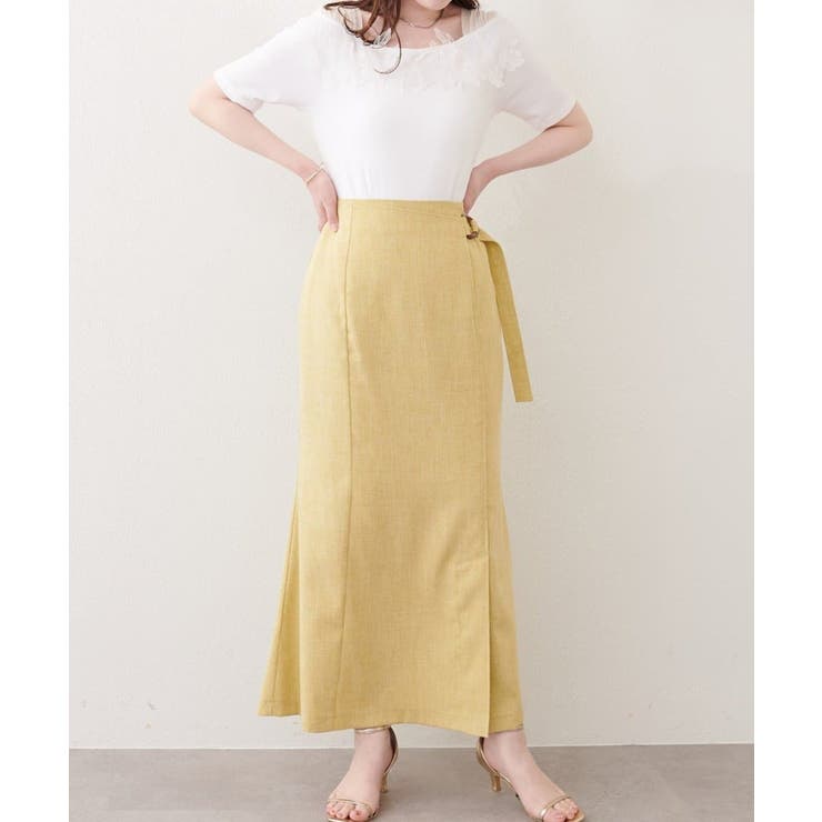 【natural couture】ラップ風タイトスカート | NICE CLAUP / OLIVE des OLIVE　OUTLET | 詳細画像12 