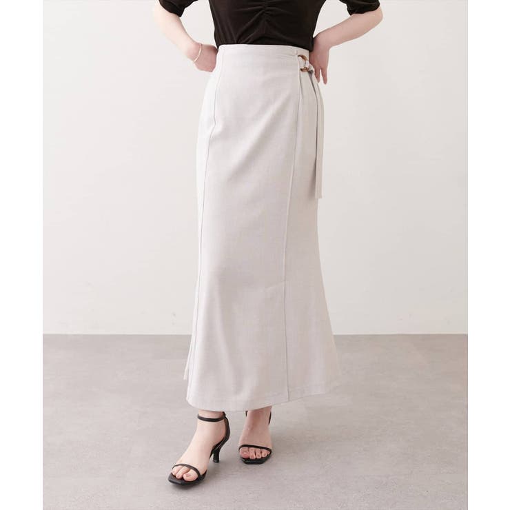【natural couture】ラップ風タイトスカート | NICE CLAUP / OLIVE des OLIVE　OUTLET | 詳細画像22 