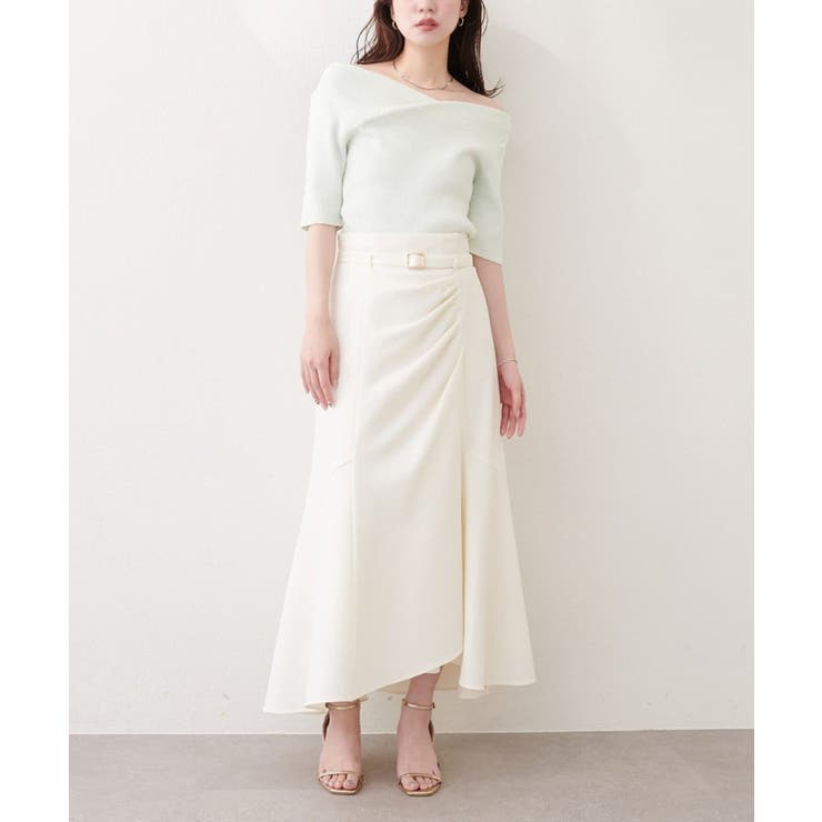 【natural couture】ドレープデザインマーメイドスカート | NICE CLAUP / OLIVE des OLIVE　OUTLET | 詳細画像5 