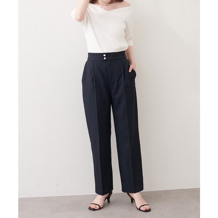 【natural couture】接触冷感マシンウォッシャブルテーパードパンツ | NICE CLAUP / OLIVE des OLIVE　OUTLET | 詳細画像18 