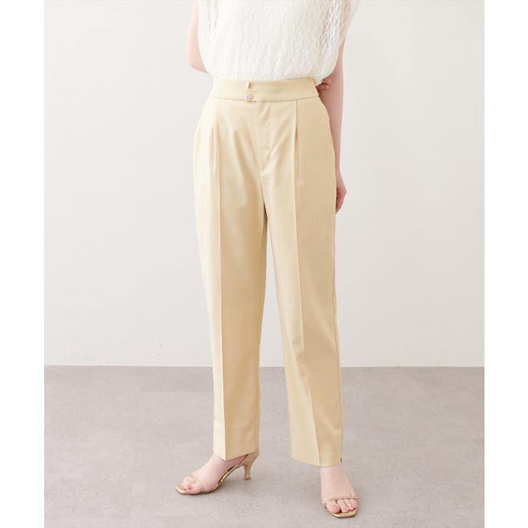 イエロー | 【natural couture】接触冷感マシンウォッシャブルテーパードパンツ | NICE CLAUP / OLIVE des OLIVE　OUTLET