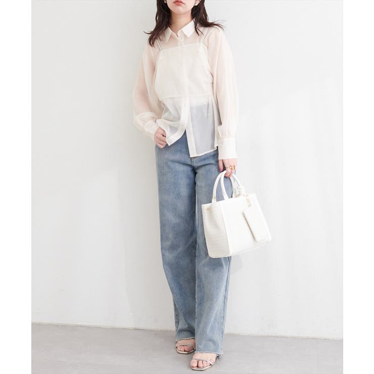 【natural couture】＜osono＞ビスチェ+シャツSET | NICE CLAUP / OLIVE des OLIVE　OUTLET | 詳細画像10 