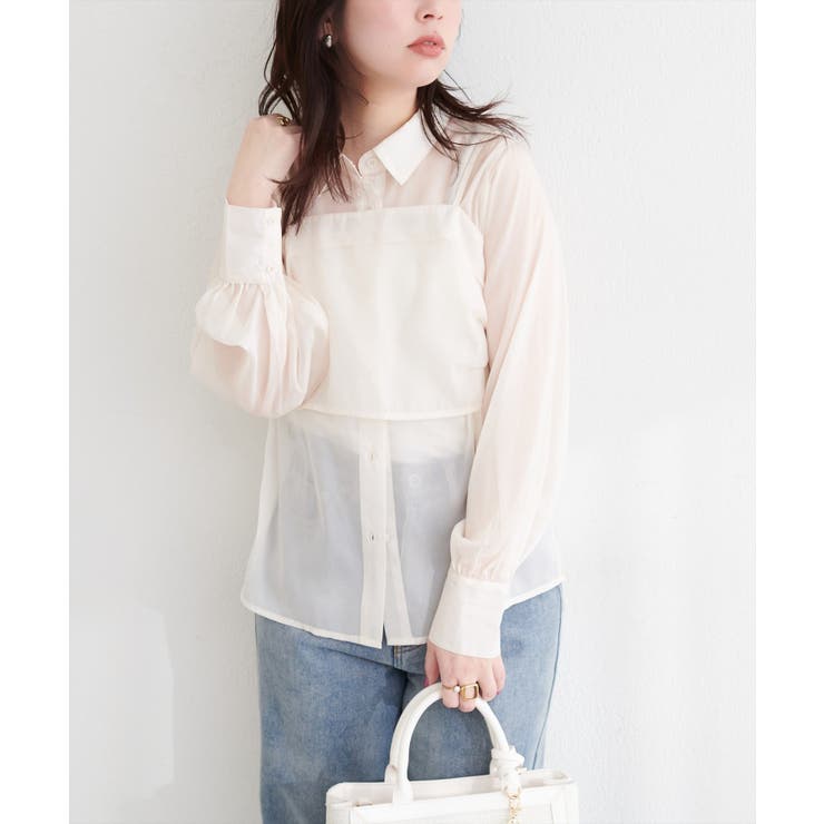 【natural couture】＜osono＞ビスチェ+シャツSET | NICE CLAUP / OLIVE des OLIVE　OUTLET | 詳細画像12 