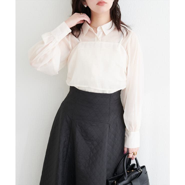 【natural couture】＜osono＞ビスチェ+シャツSET | NICE CLAUP / OLIVE des OLIVE　OUTLET | 詳細画像14 