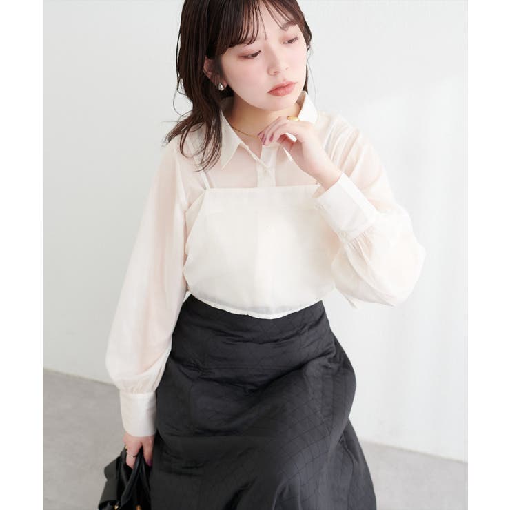 【natural couture】＜osono＞ビスチェ+シャツSET | NICE CLAUP / OLIVE des OLIVE　OUTLET | 詳細画像15 