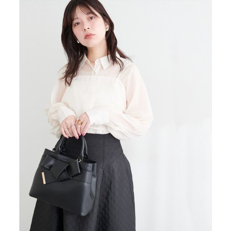 【natural couture】＜osono＞ビスチェ+シャツSET | NICE CLAUP / OLIVE des OLIVE　OUTLET | 詳細画像16 