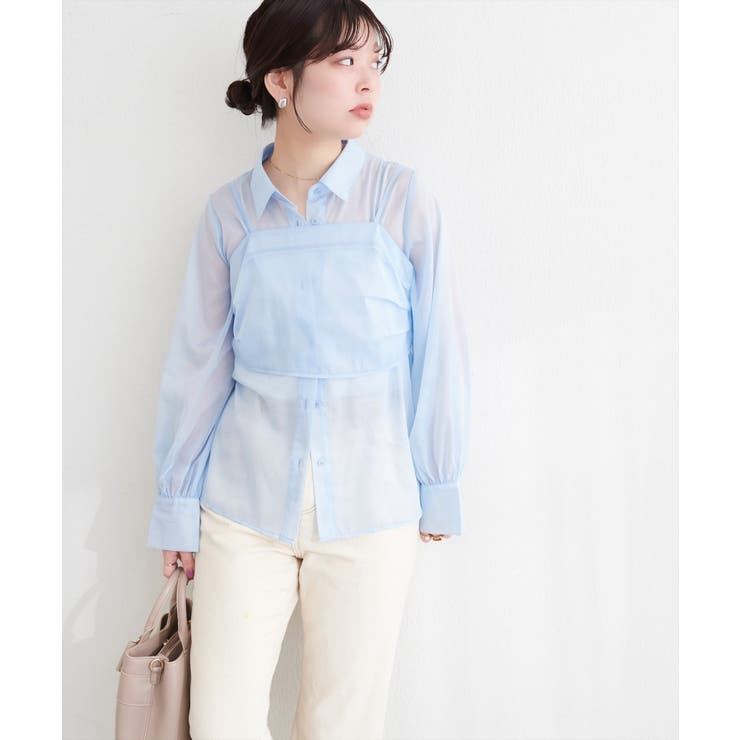 【natural couture】＜osono＞ビスチェ+シャツSET | NICE CLAUP / OLIVE des OLIVE　OUTLET | 詳細画像18 