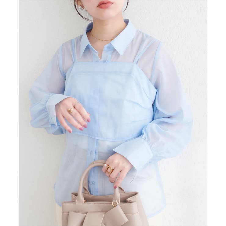 【natural couture】＜osono＞ビスチェ+シャツSET | NICE CLAUP / OLIVE des OLIVE　OUTLET | 詳細画像20 