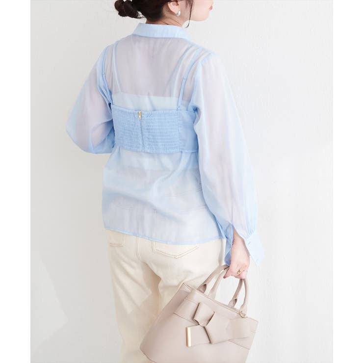 【natural couture】＜osono＞ビスチェ+シャツSET | NICE CLAUP / OLIVE des OLIVE　OUTLET | 詳細画像22 