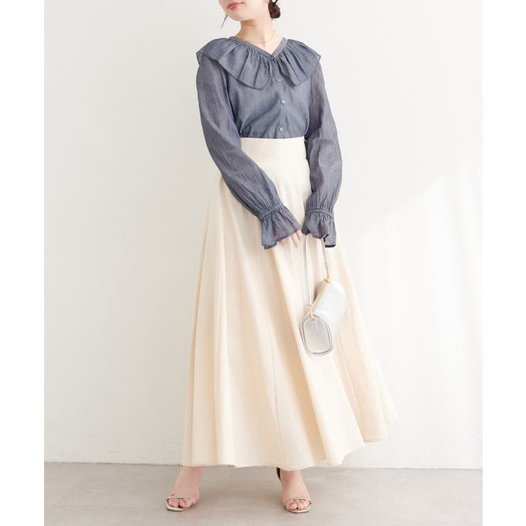 【natural couture】前後2way フリルカラーブラウス | NICE CLAUP / OLIVE des OLIVE　OUTLET | 詳細画像15 