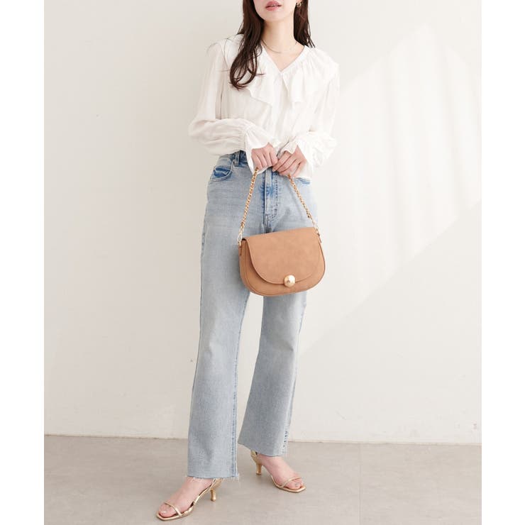 【natural couture】前後2way フリルカラーブラウス | NICE CLAUP / OLIVE des OLIVE　OUTLET | 詳細画像4 