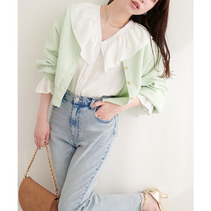 【natural couture】前後2way フリルカラーブラウス | NICE CLAUP / OLIVE des OLIVE　OUTLET | 詳細画像5 