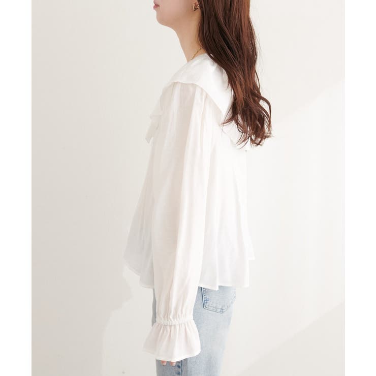 【natural couture】前後2way フリルカラーブラウス | NICE CLAUP / OLIVE des OLIVE　OUTLET | 詳細画像17 