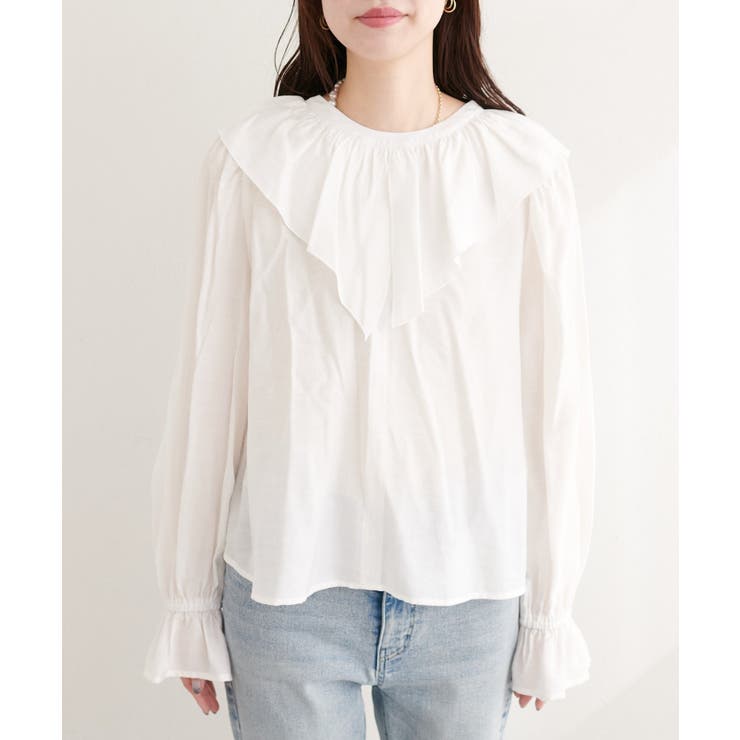 【natural couture】前後2way フリルカラーブラウス | NICE CLAUP / OLIVE des OLIVE　OUTLET | 詳細画像19 