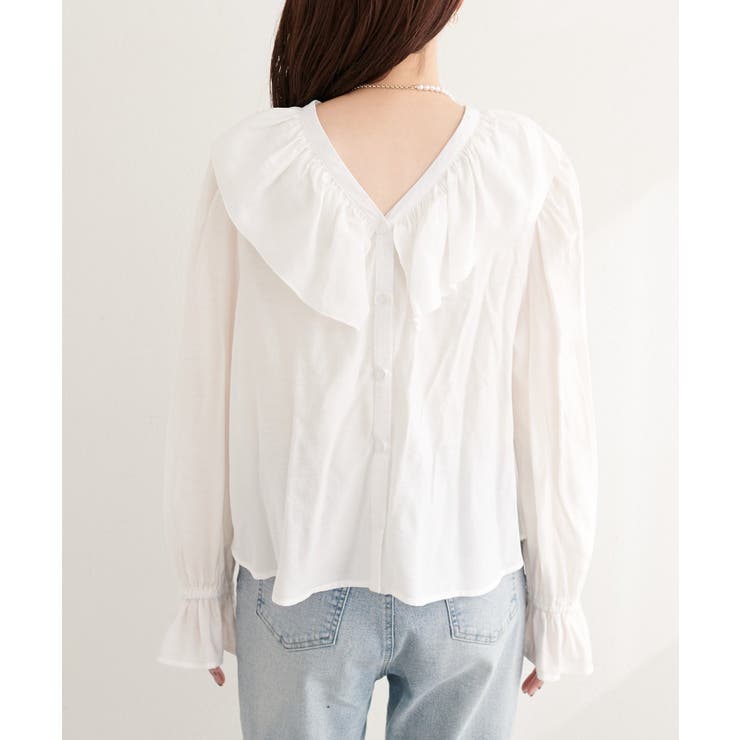 【natural couture】前後2way フリルカラーブラウス | NICE CLAUP / OLIVE des OLIVE　OUTLET | 詳細画像20 