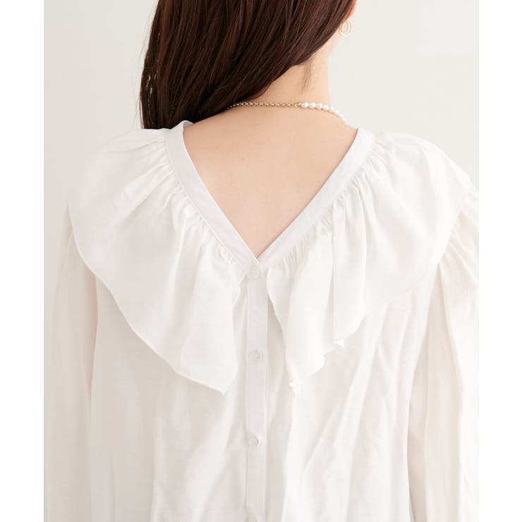 【natural couture】前後2way フリルカラーブラウス | NICE CLAUP / OLIVE des OLIVE　OUTLET | 詳細画像22 