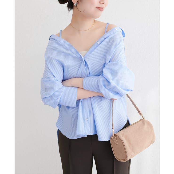 【natural couture】マルチウェイシャツ | NICE CLAUP / OLIVE des OLIVE　OUTLET | 詳細画像6 