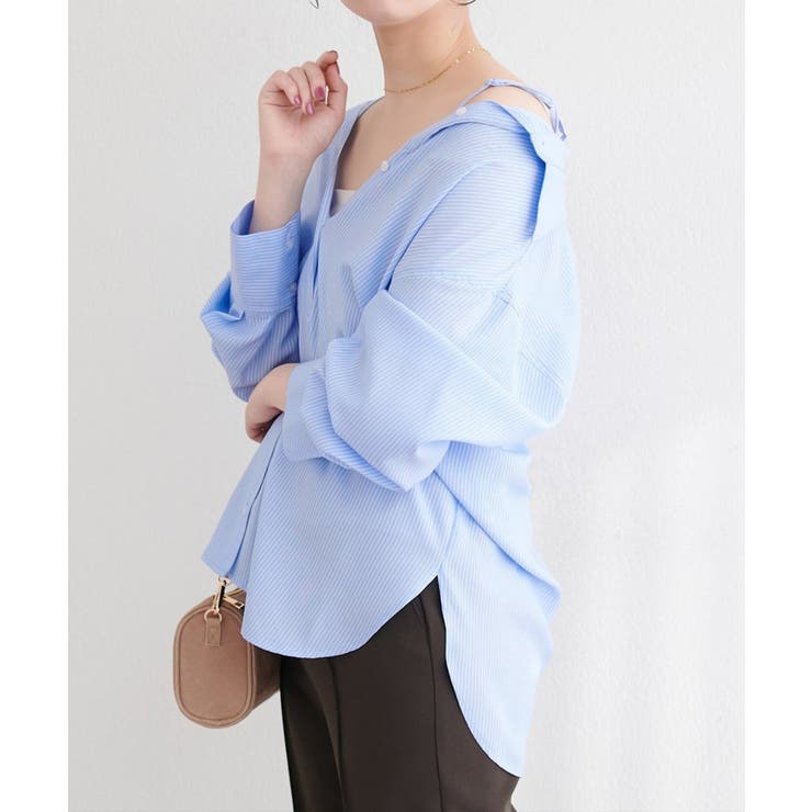 【natural couture】マルチウェイシャツ | NICE CLAUP / OLIVE des OLIVE　OUTLET | 詳細画像7 