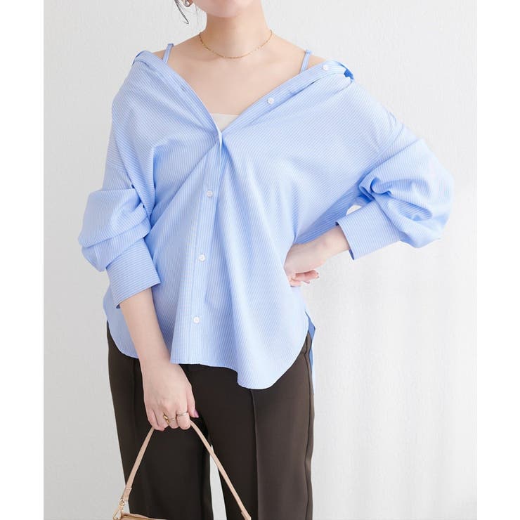 【natural couture】マルチウェイシャツ | NICE CLAUP / OLIVE des OLIVE　OUTLET | 詳細画像8 