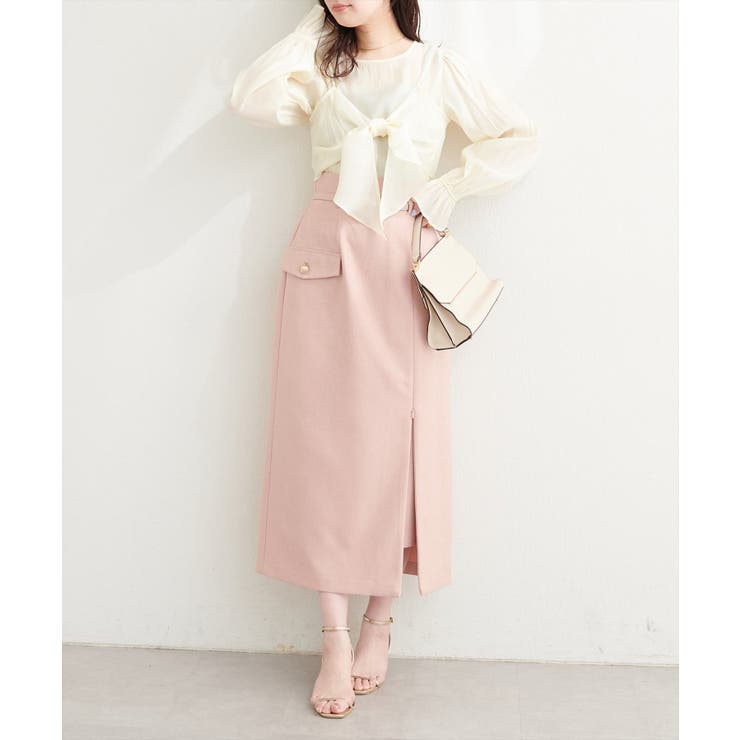 【natural couture】リボンビスチェ+ブラウス セット | NICE CLAUP / OLIVE des OLIVE　OUTLET | 詳細画像5 