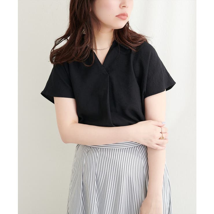 【natural couture】涼しげスキッパーブラウス | NICE CLAUP / OLIVE des OLIVE　OUTLET | 詳細画像7 