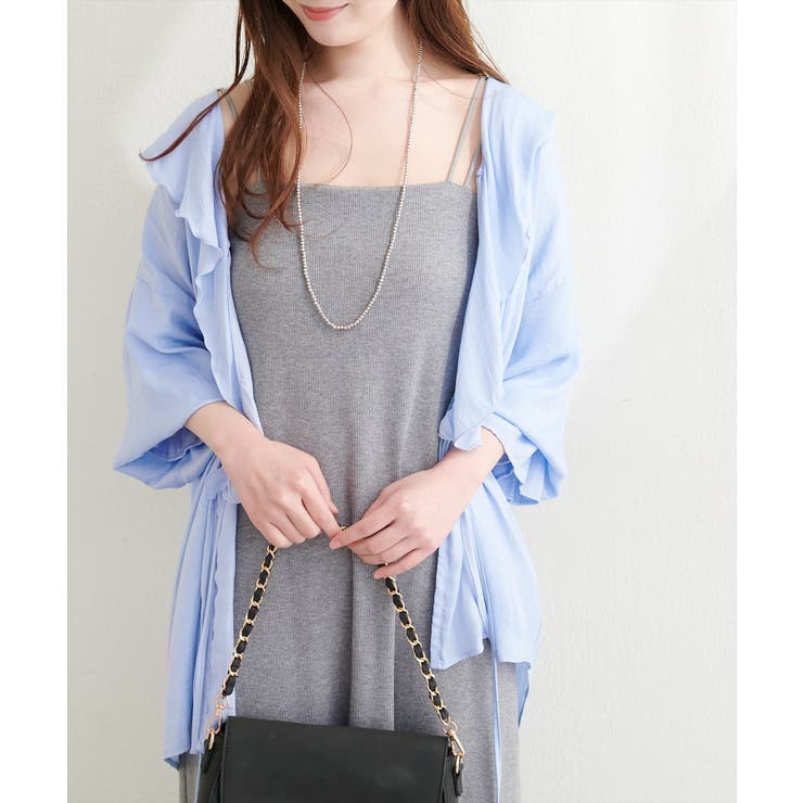 【natural couture】ポリエステルレーヨンフリルシャツ | NICE CLAUP / OLIVE des OLIVE　OUTLET | 詳細画像11 