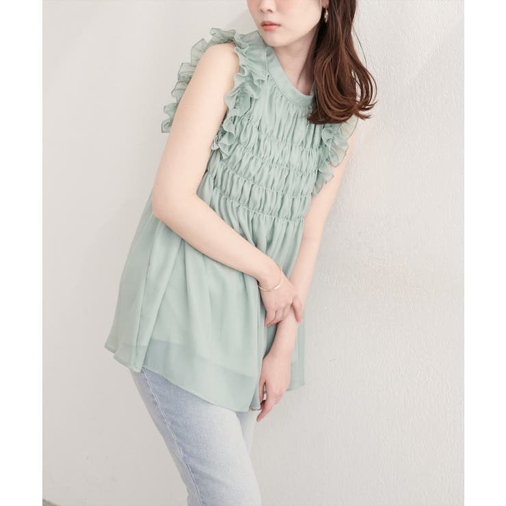ミント | 【natural couture】バックリボンノースリチュニック | NICE CLAUP / OLIVE des OLIVE　OUTLET